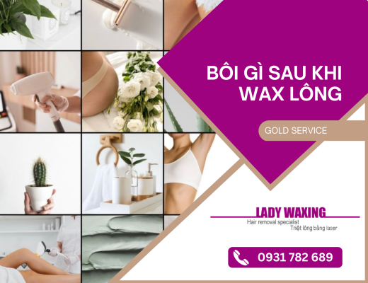 bôi gì sau khi wax