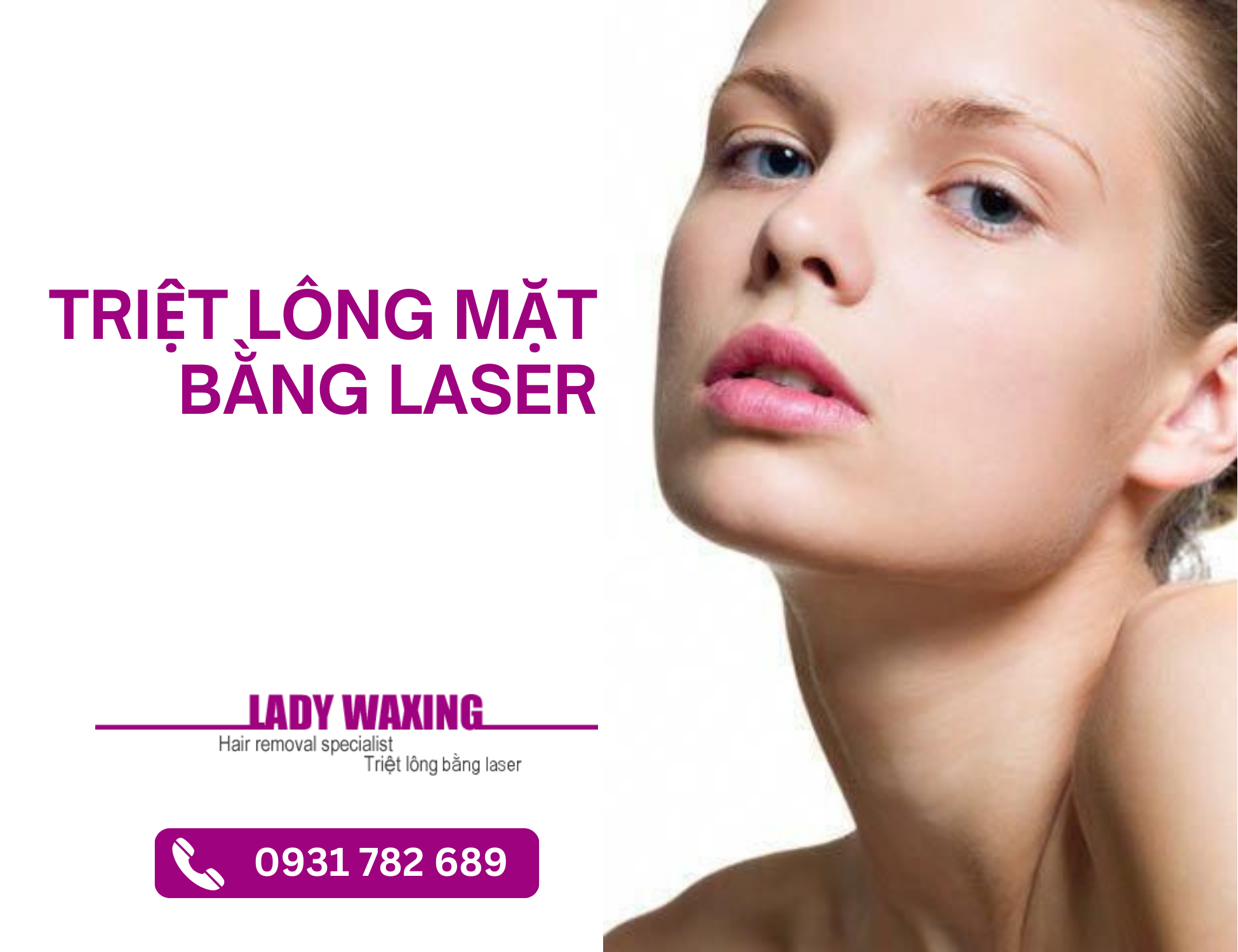 triệt lông mặt bằng laser