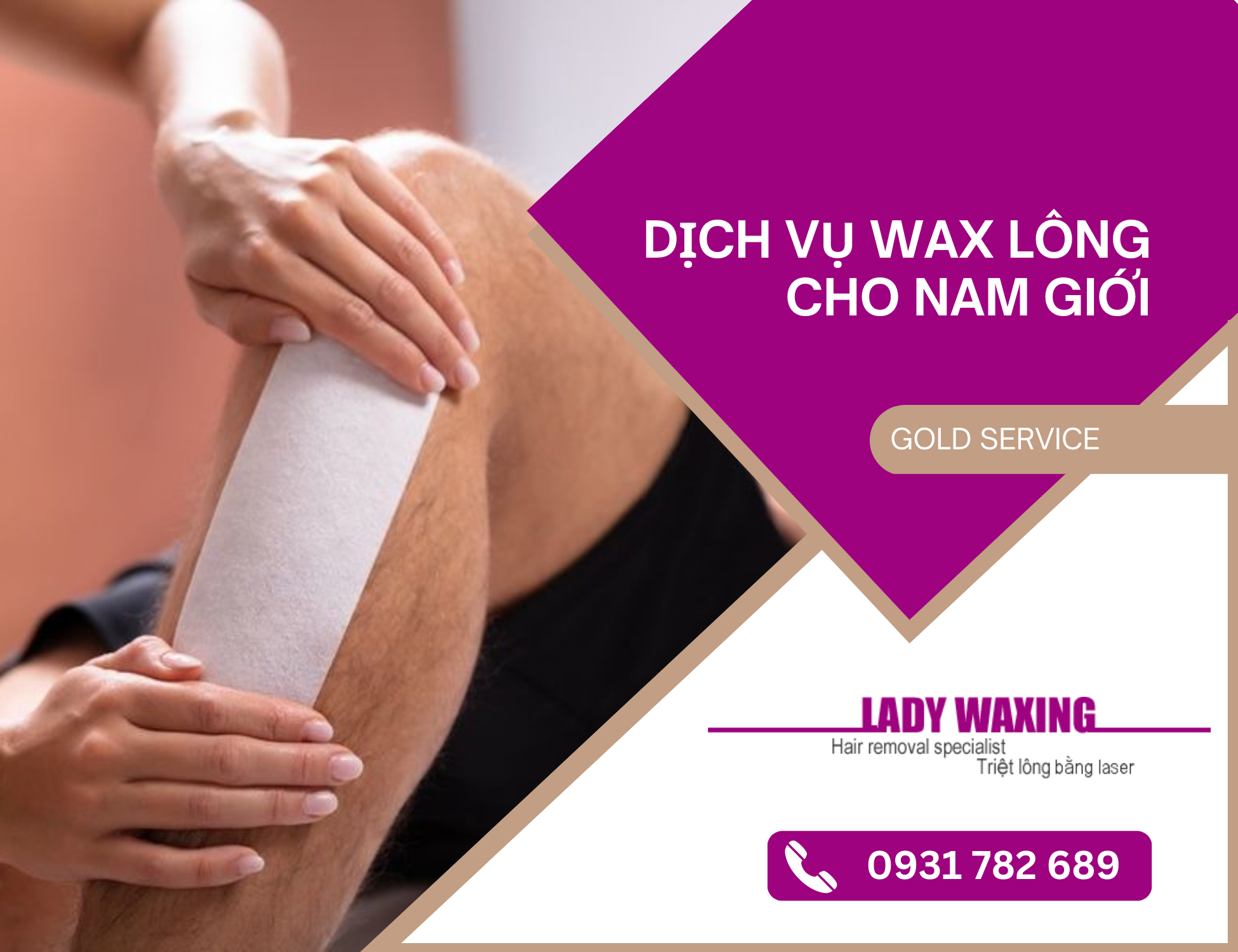 dịch vụ wax lông cho nam giới